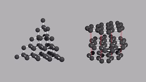 A diamond and graphite molecule