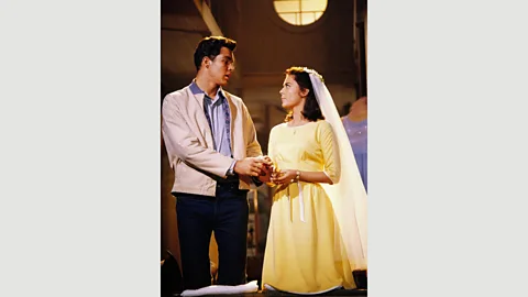 Getty Images Natalie Wood and future Twin Peaks star Richard Beymer played doomed lovers Maria and Tony on screen in this musical recasting of Romeo and Juliet (Credit: Getty Images)