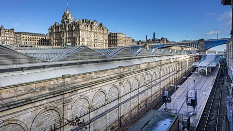 Simon Hart/Alamy The Balmoral’s clock is purposefully fast to allow travellers extra time to catch their trains from the neighbouring Waverley Station (Credit: Simon Hart/Alamy)