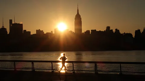 Getty Images Many people rise as day breaks to get in exercise or other chores and errands before work - these "larks" might have inherited such traits (Credit: Getty Images)