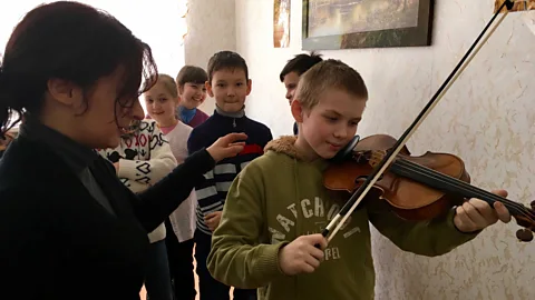 Anastasia Magazova This year Heart for Ukraine hosted its fourth annual summer camp for children, Music Saves, in Germany (Credit: Anastasia Magazova)