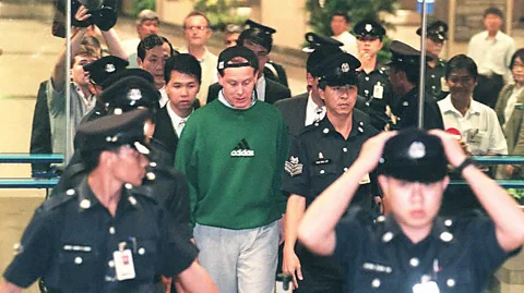 Getty Images "Rogue trader" Nick Leeson brought down Barings Bank in 1995 with losses of £827 million (Credit: Getty Images)