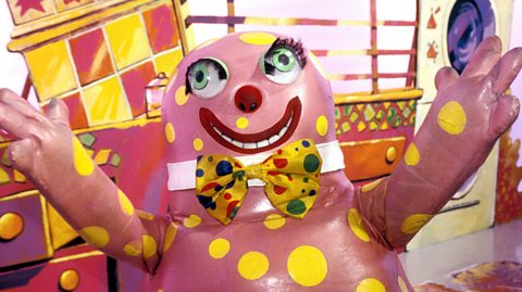 Mr Blobby in 1993 on Noel's House Party