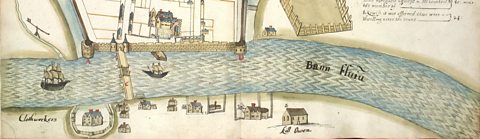 Plantation era river illustration