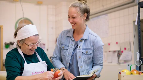 Kuchentratsch Katharina Mayer (right) founded Kuchentratsch after she realised she couldn’t buy cakes as good as those made by her own grandmother (Credit: Kuchentratsch)