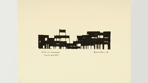 Otto Beckmann, 1970: Imaginare Architektur: Ferner Hafen