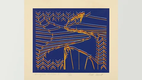Ruth Leavitt Ruth Leavitt, 1974: Herringbone Variation V (Credit: Ruth Leavitt)