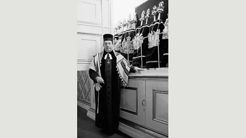 Judy Glickman Lauder Bent Melchior was 14 when he was forced to go into hiding with his family: he became the chief rabbi of Denmark when his father died in 1969 (Credit: Judy Glickman Lauder)