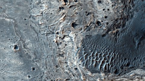 Meridium Planum, on the surface of Mars.