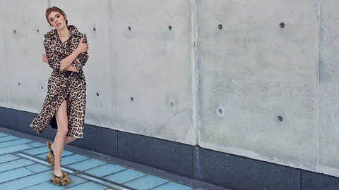 House of Fluff The slinky leapord-print trench by House of Fluff is made of high-quality, ultra-soft faux fur (Credit: House of Fluff)