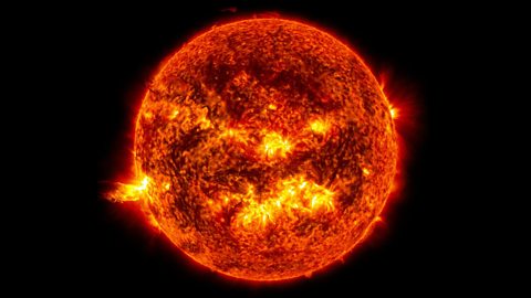 A photo of the sun