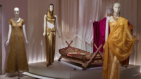 Yves Saint Laurent / Thierry Ollivier Yves Saint Laurent’s 1970s designs inspired by India are among those on display in Paris (Credit: Yves Saint Laurent / Thierry Ollivier)