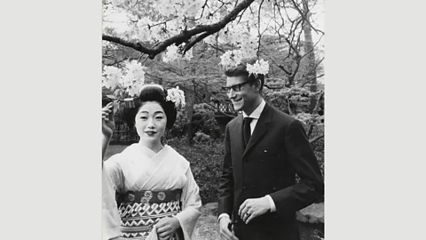 Musée Yves Saint Laurent Paris The designer visited Japan on several occasions, particularly Kyoto, and the country’s aesthetic strongly influenced his work (Credit: Musée Yves Saint Laurent Paris)