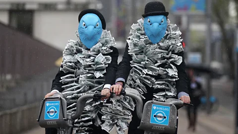Getty Images Barclays Bank in London has been the focus of several protests over its investments (Credit: Getty Images)
