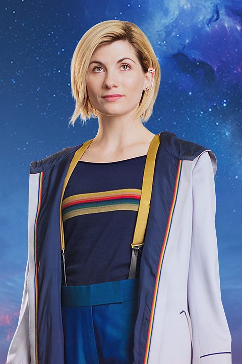 The Thirteenth Doctor, Jodie Whittaker.