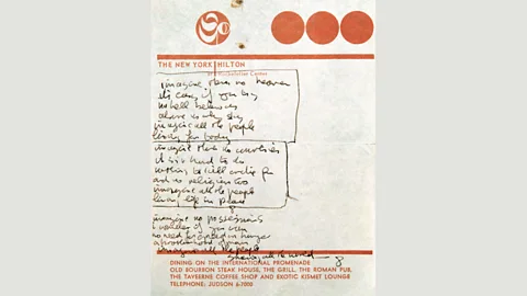 Photo by David Bell/Copyright Yoko Ono Lennon The best-selling single of Lennon’s solo career, Imagine has repeatedly been named one of the greatest songs of all time (Lyrics: John Lennon & Yoko Ono/ copyright Lenono Music)