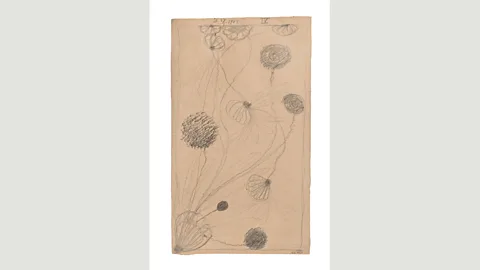 Albin Dahlström, the Moderna Museet, Stockholm Along with four female spiritualists, Af Klint created works such as this untitled drawing while in a trance-like state (Credit: Albin Dahlström, the Moderna Museet, Stockholm)