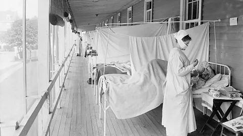 Getty Images Many patients grew ill with bacterial infections that flourished in lungs filled with fluid (Credit: Getty Images)