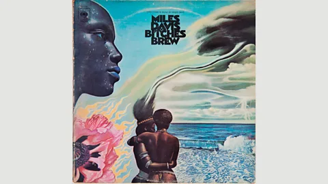 Alamy Mati Klarwein painted Miles Davis’s Bitches Brew cover, one example of the classic psychedelic imagery found on record sleeves and posters (Credit: Alamy)