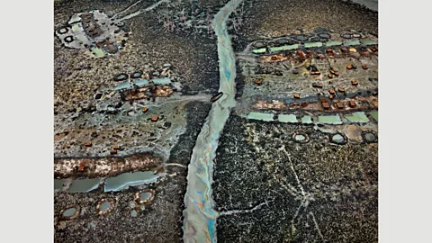 Edward Burtynsky, courtesy Flowers Gallery, London/Metivier Gallery, Toronto Oil Bunkering #1, Niger Delta, Nigeria, 2016 (Credit: Edward Burtynsky, courtesy Flowers Gallery, London/Metivier Gallery, Toronto)