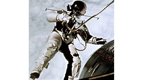 London Stereoscopic Company The book includes some of the space race's most iconic images, such as Ed White's first spacewalk for the US in 1965 (Credit: London Stereoscopic Company)