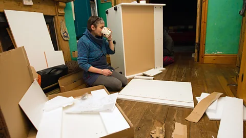 Alamy With on-demand services like TaskRabbit, boomers can earn money on their own time with hands-on jobs including flat-pack furniture assembly (Credit: Alamy)