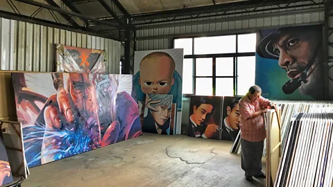 Images of Yan Jhen-Fa hand-painted posters have started circulating online