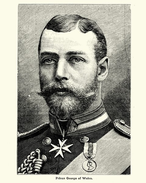 An illustration of King George V before he took to the throne