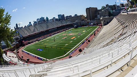 Percival Molson Memorial Stadium in Montreal, Canada