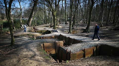 Preserved WW1 trenches at Sanctuary Wood (Hill 62) Museum