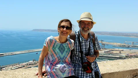 Prue and Steve Wright Prue and Steve Wright, both 60, took nearly two years away from their home in Sydney to travel the world, including a trip to Spain (Credit: Prue and Steve Wright)