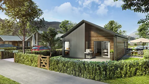 New Zealand Ministry of Housing and Urban Development Wanaka, on New Zealand's South Island, will be home to KiwiBuild developments such as this rendering (Credit: New Zealand Ministry of Housing and Urban Development)