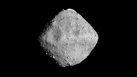 JAXA/University of Tokyo Japan's Hayabusa2 rover recently captured stunning images of the Ryugu asteroid, which orbits the sun between Earth and Mars (Credit: JAXA/University of Tokyo)