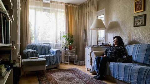 Ioana Moldovan Carmen Ralea, 66, was among the few Romanians who bought homes in the communist era. She bought her flat in 1979, but only finished paying it off in 2000 (Credit: Ioana Moldovan)