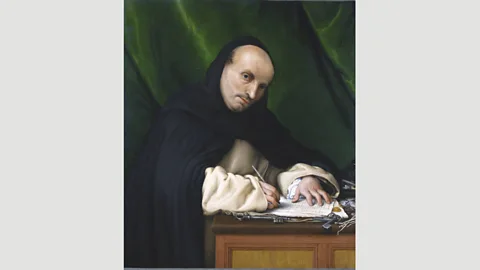 Musei Civici di Treviso The subject of Portrait of a Dominican Friar (1526) has a piercing stare that appears to interrogate the viewer (Credit: Musei Civici di Treviso)