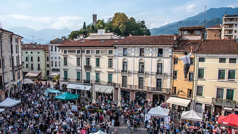 Rossi Thomson British Day Schio takes place every autumn and includes street performances and a British-themed parade (Credit: Rossi Thomson)