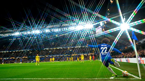Getty Images Chelsea Football Club is working with researchers to use artificial Intelligence to help players make better decisions on the football pitch (Credit: Getty Images)