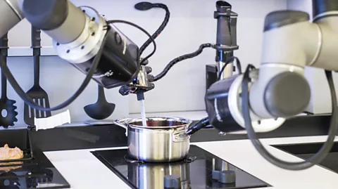 Moley Robotics The Moley robotic chef can now cook hundreds of different meals from a catalogue of recipes (Credit: Moley Robotics)