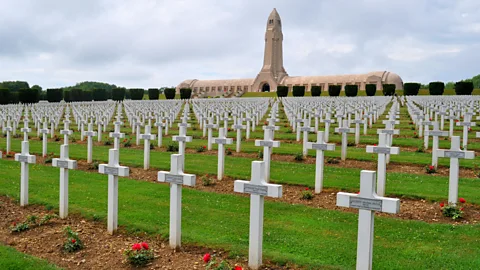 Melissa Banigan The cemetery at the Douaumont National Necropolis and Ossuary contains the graves of more than 15,000 soldiers who perished during the Battle of Verdun (Credit: Melissa Banigan)