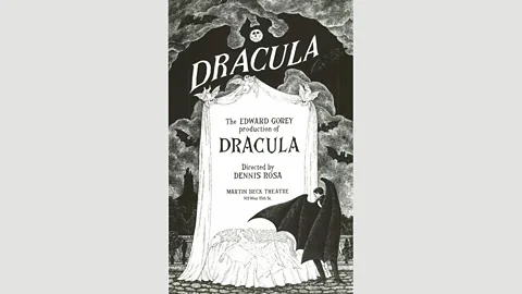 The Edward Gorey Charitable Trust Gorey poster for the Broadway revival of Dracula, 1978 (Credit: The Edward Gorey Charitable Trust)