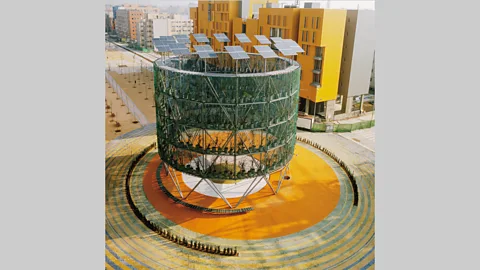 Emilio P Doitzua Tiers of vegetation and water vapour help cool down the Ecoboulevard (Credit: Emilio P Doitzua)
