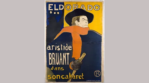 Victoria and Albert Museum, London Eldorado... Aristide Bruant dans son Cabaret by Henri de Toulouse-Lautrec (1892). This nearly wasn't published, managers thought it was too unorthodox (Credit: V & A, London)