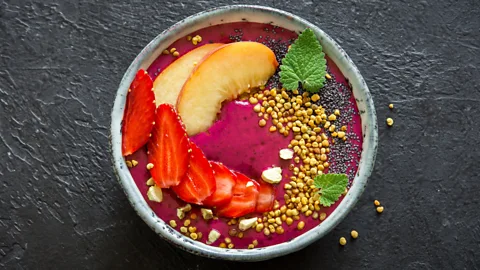 Oksana Bratanova/Alamy The addition of guarana syrup to frozen açaí pulp and juice turned the nutritious berry into an energising snack (Credit: Oksana Bratanova/Alamy)