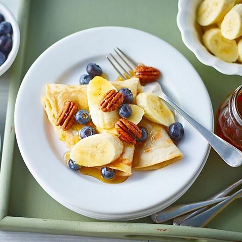 Crêpe-style banana pancakes