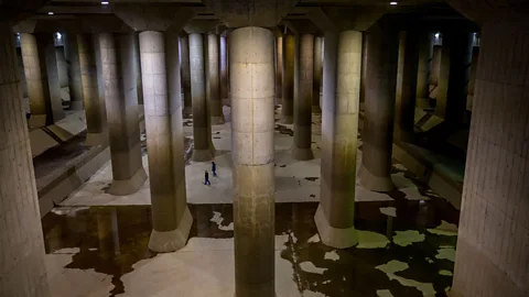 Getty Images The Metropolitan Area Outer Underground Discharge and its floodwater cathedral cost $2 billion to build (Credit: Getty Images)