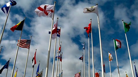Flags of countries around the world