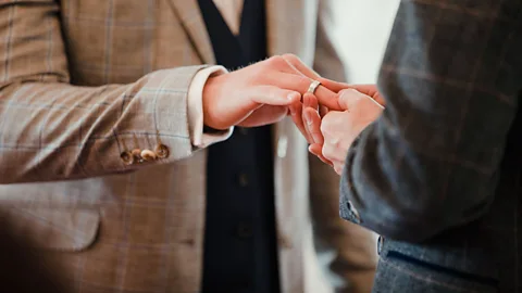 Getty Tying the knot between the ages of 28 and 32 has been linked to the lowest levels of divorce (Credit: Getty)