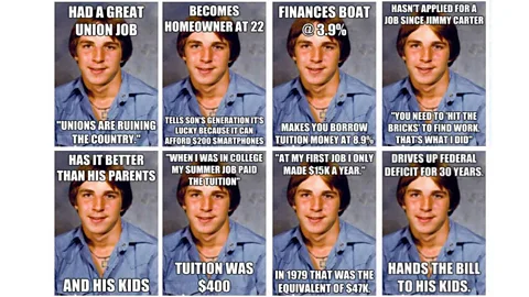 Reddit 'Old economy Steve' is among the memes that encapsulate the frustrations – and humour – for millennials coping with the reality of post-2008 world economy (Credit: Reddit)