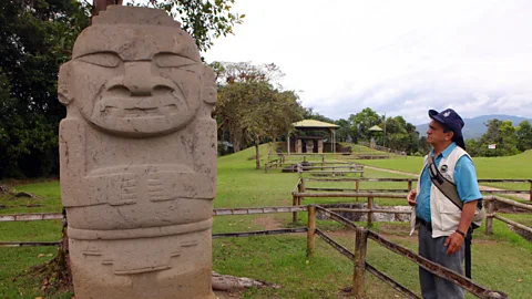 Christopher P Baker The Parque Arqueológico de San Agustín protects hulking stone statues hewn from volcanic tuff (Credit: Christopher P Baker)