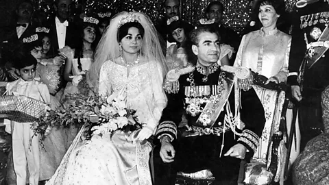 Getty Images Farah married the Shah of Iran, Mohammad Reza Pahlavi, in December 1959 (Credit: Getty Images)